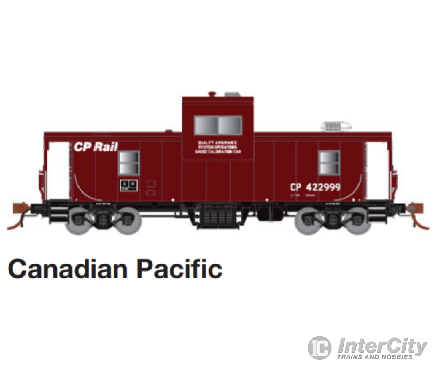 Rapido Ho 110136 Cp Angus Shops Caboose - Ready To Run -- Canadian Pacific 422999 (Maroon White