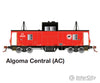 Rapido Ho 110137 Cp Angus Shops Caboose - Ready To Run -- Algoma Central 9607 (Red Black White Bear