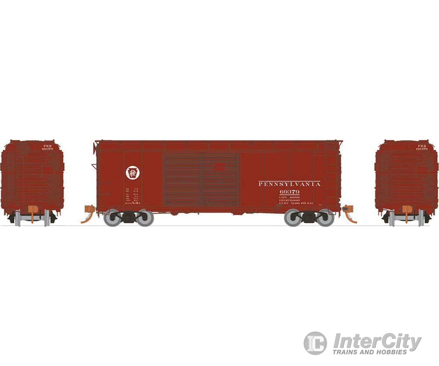 Rapido Ho 123008 #123008-2 Prr Pennsylvania Circle Keystone Double Door Box Car #69172 Freight Cars