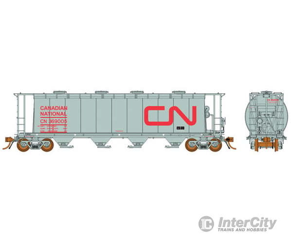 Rapido Ho 127005A 3800 Cu. Ft. Cylindrical Covered Hopper - Ready To Run -- Canadian Pacific (Black;