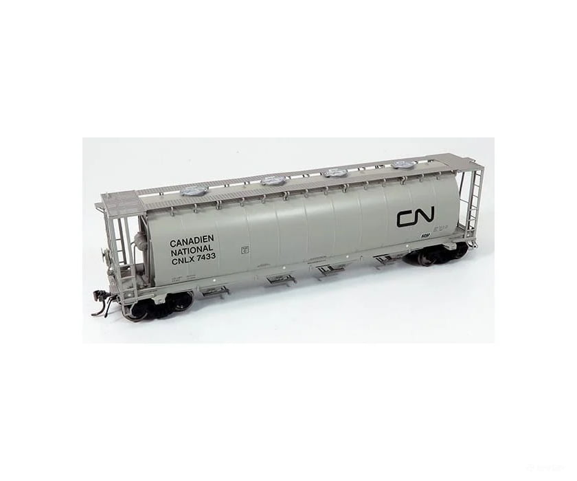 Rapido Ho 127025A 3800 Cu. Ft. Cylindrical Covered Hopper - Canadian National Cn Wet Noodle (Grey)