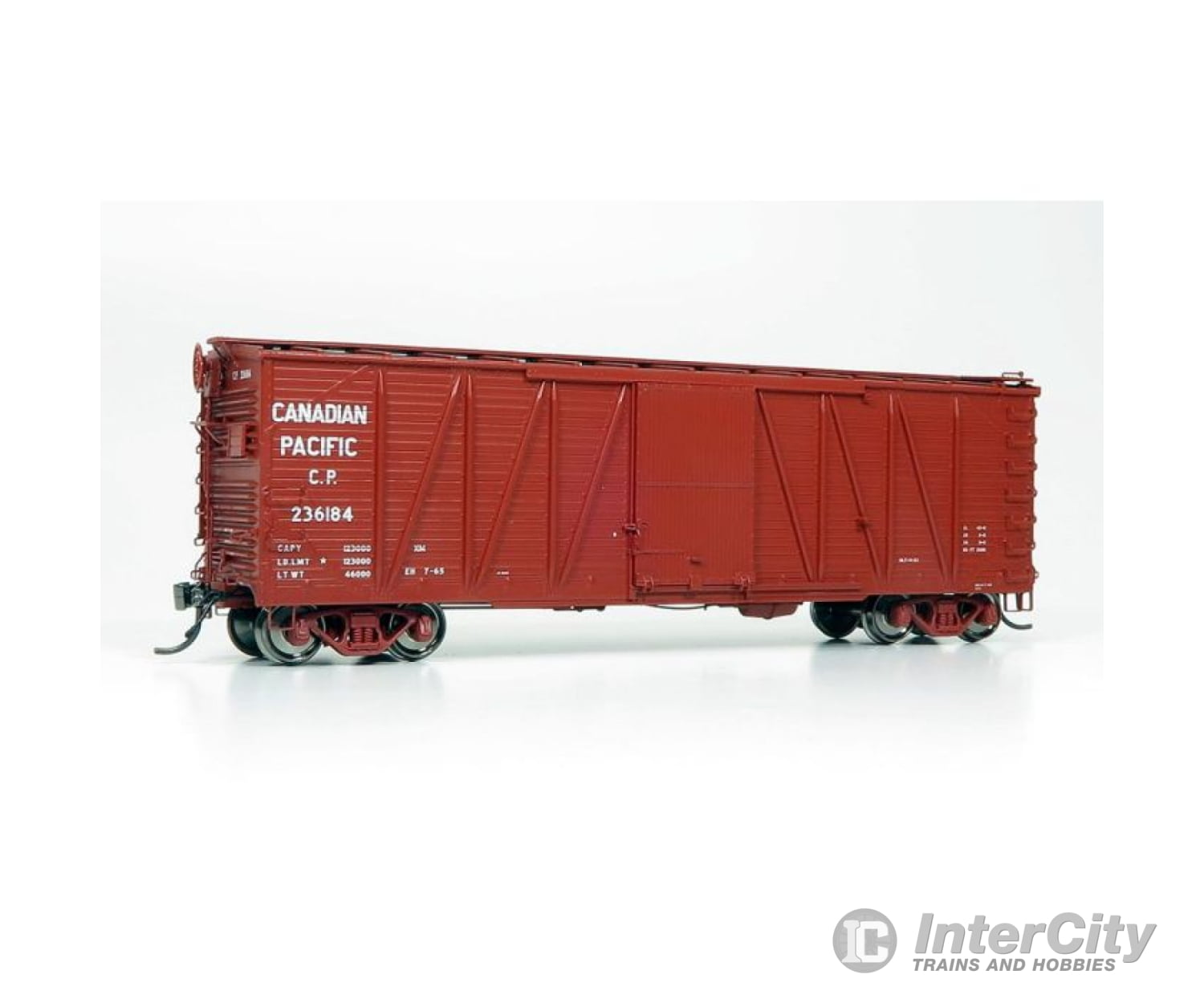 Rapido Ho 142103A Usra Single-Sheathed Wood Cpr Clone Boxcar - Ready To Run -- Canadian Pacific Set