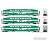 Rapido Ho 146036 Bi-Level Commuter 2 Coach And Cab Car Set - Ready To Run Go Transit #1 #254 2619