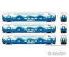 Rapido Ho 146051 Bi-Level Commuter 2 Coach And Cab Car Set - Ready To Run Sounder #1 #106 203 212