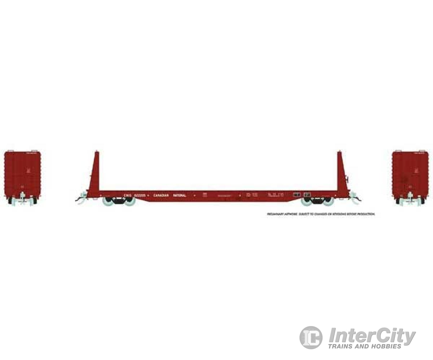 Rapido Ho 147004A Marine Industries Bulkhead Flatcar - Ready To Run -- Canadian National Cnis