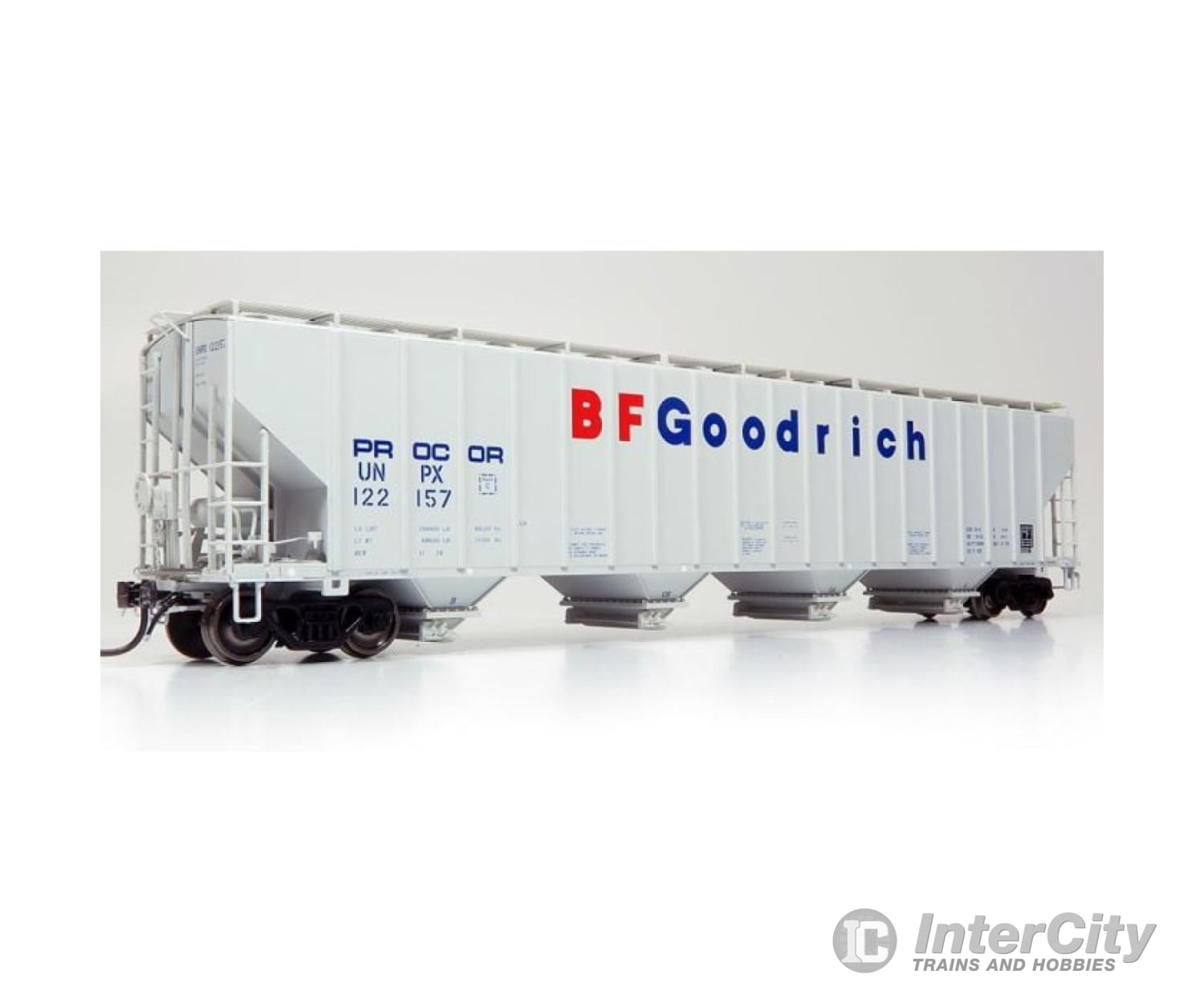 Rapido Ho 157004A Procor 5820 Covered Hopper - Ready To Run -- Bf Goodrich-Procor Ltd. (1978 Gray