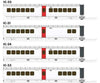 Rapido Ho 203105 Uac Turbotrain Add-On 4-Car Completion Set - Ready To Run Canadian National