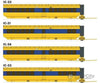 Rapido Ho 203106 Uac Turbotrain Add-On 4-Car Completion Set - Ready To Run Via Rail Canada