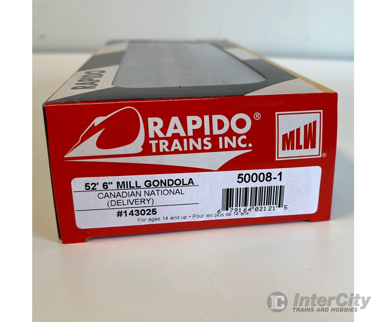 Rapido Ho 50008 52’ 6’ Canadian Mill Gondola Cn (As - Delivered Boxcar Red) Ic6 Freight Cars