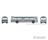 Rapido N 573099 1959-1986 Gm New Look-Fishbowl Bus With Working Headlights - Assembled -- Silver