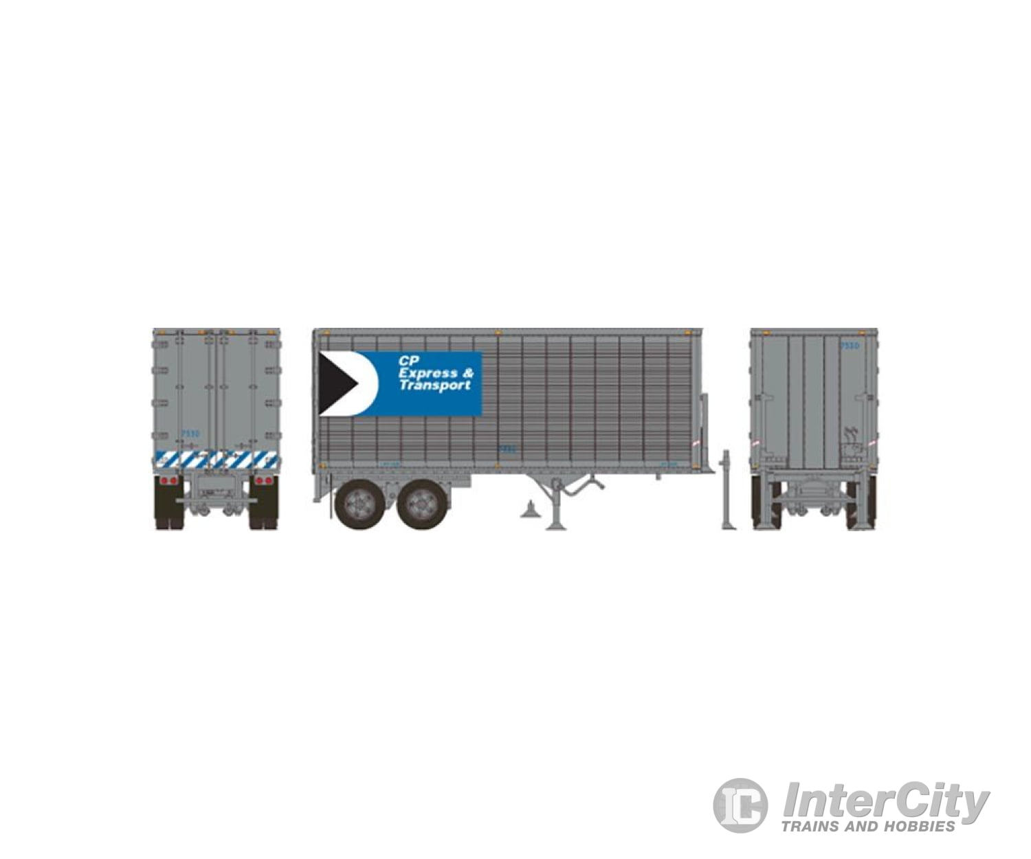 Rapido Trains Ho 403073 26’ Can - Car Dry Van Trailer - Assembled - - Cp Express #7530 (Silver