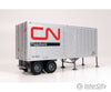 Rapido Trains Ho 403090 26’ Can - Car Dry Van Trailer With Side Door - Assembled - - Cn Piggyback