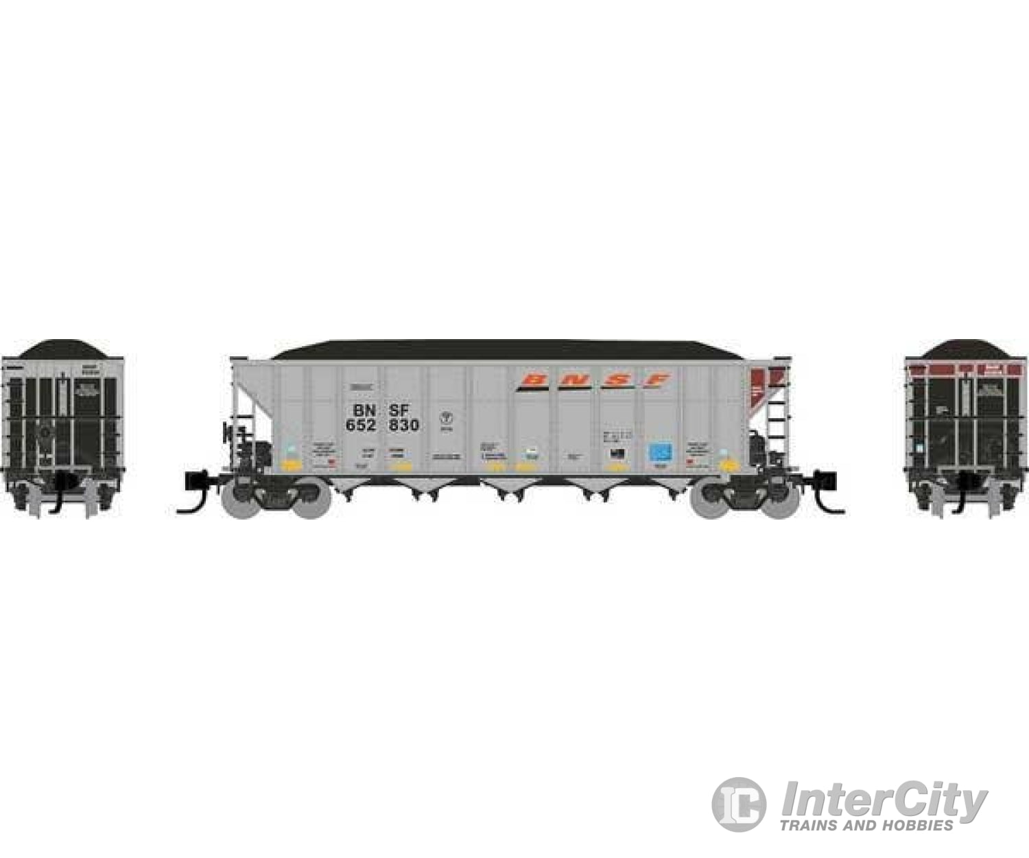 Rapido Trains N 538002 Autoflood Iii Rapid Discharge Coal Hopper 6-Pack - Ready To Run Bnsf Railway