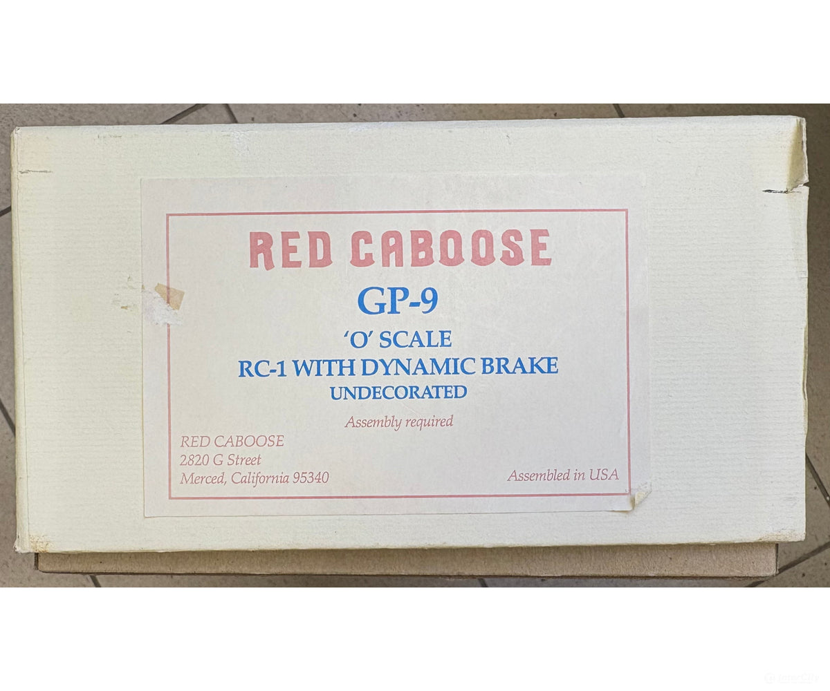 Red Caboose GP9O O GP-9 Diesel Locomotive RC-1 with Dynamic Brake Kit 2 Rail Undecorated Analog DC - Locomotives