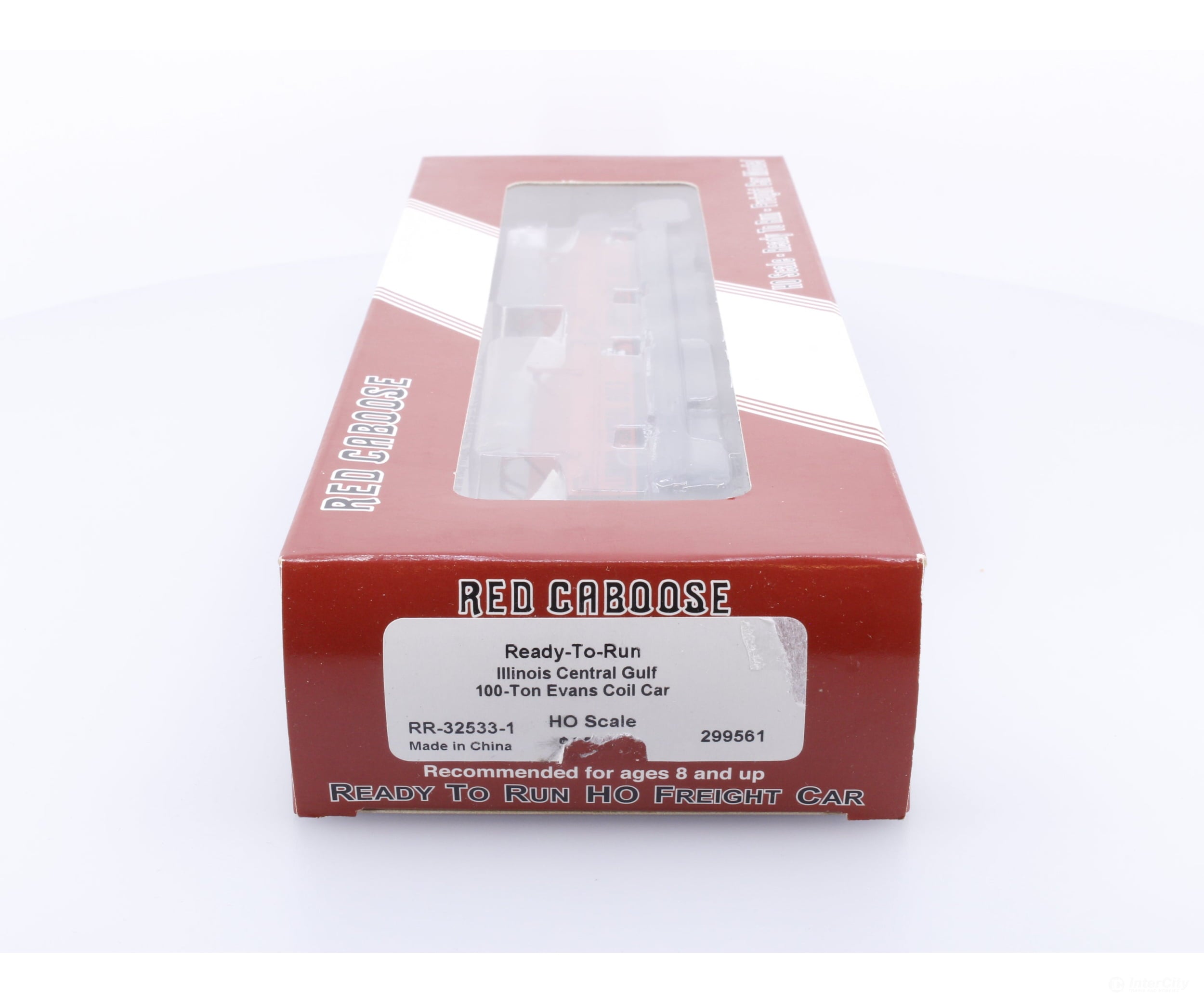 Red Caboose RR-32533-1 HO 100 Ton Evans Coil Car Illinois Central (IC) 299561 Freight Cars