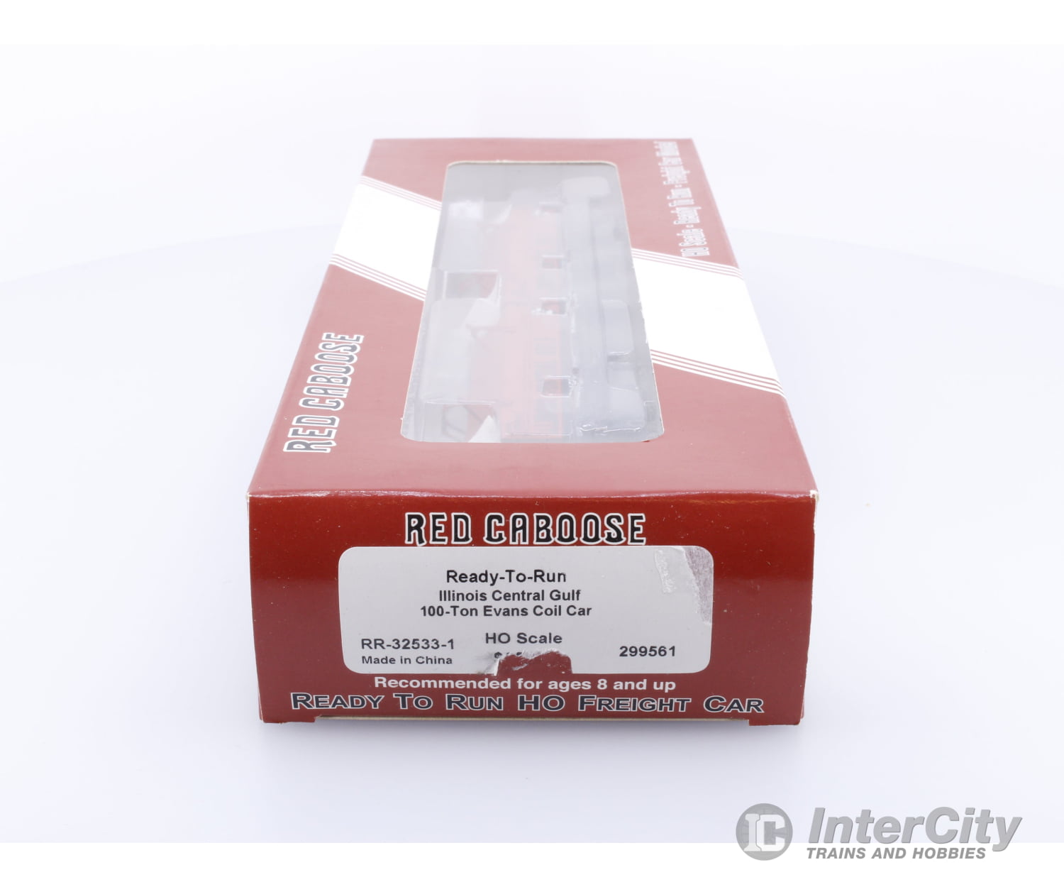 Red Caboose RR-32533-1 HO 100 Ton Evans Coil Car Illinois Central (IC) 299561 Freight Cars