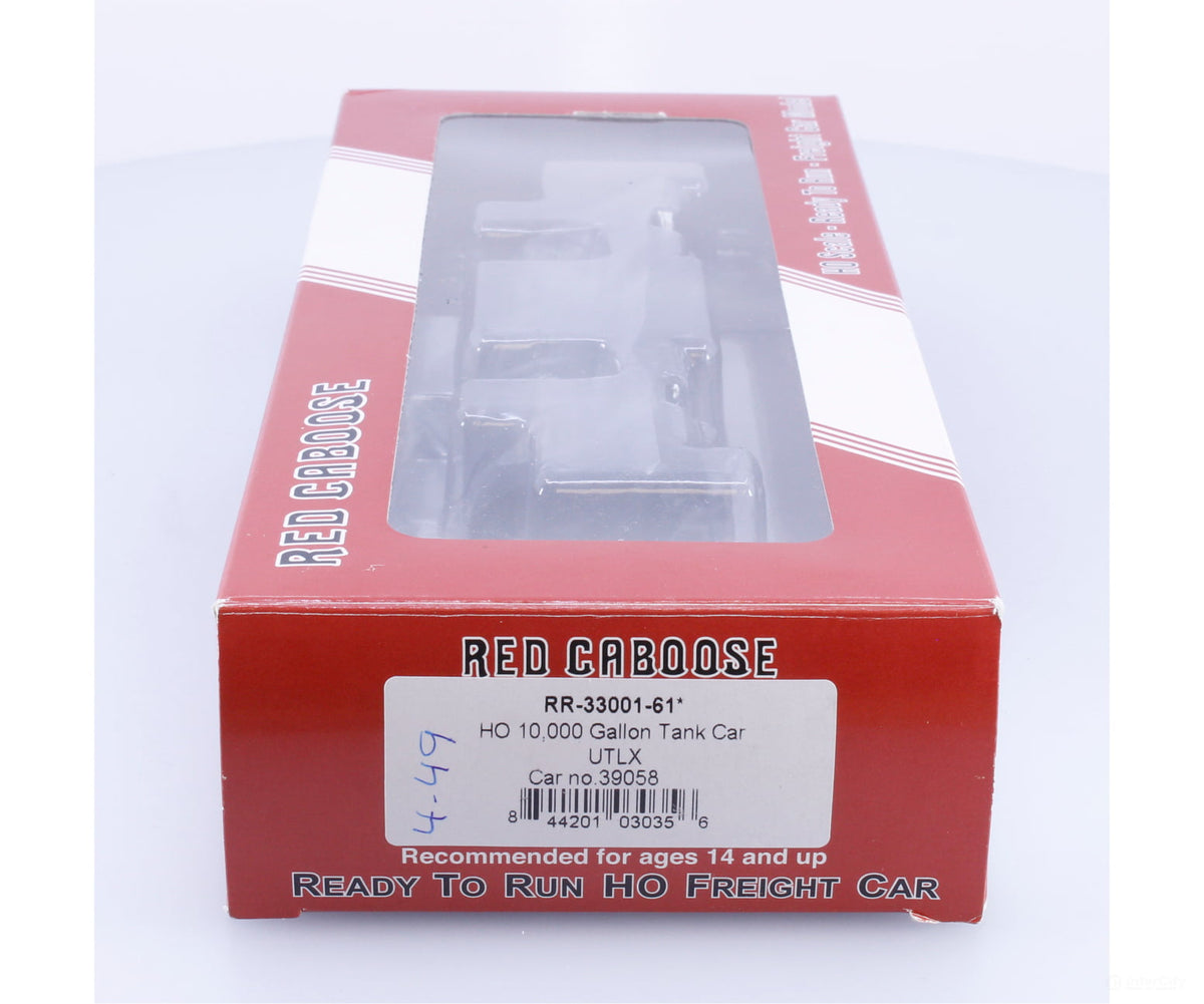 Red Caboose RR-33001-61 HO 10,000 Gal. Tank Car Union Tank Car (UTLX) 39058 - Freight Cars