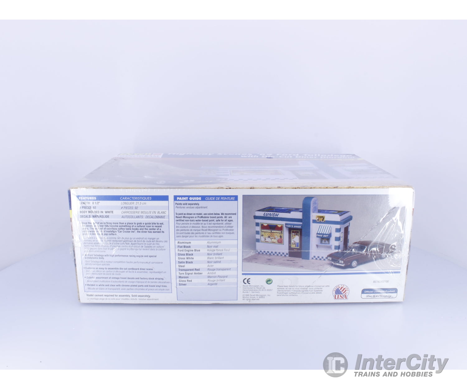 Revell 85-7803 G Highway Scenes 1969 Ford Talladega w/Diorama Plastic Model Kit 1/25 Plastic Car Model Kits