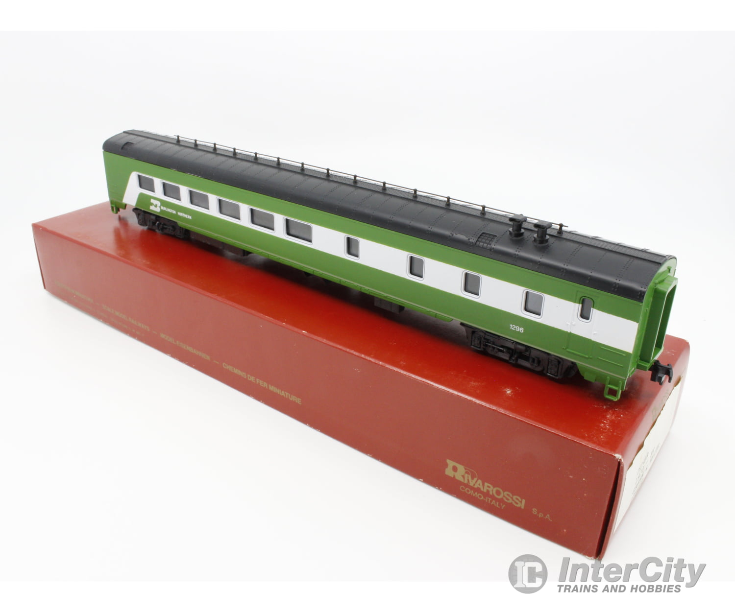 Rivarossi 2756/0 Ho Passenger Car Burlington Northern (Bn) 1296 (1) Cars