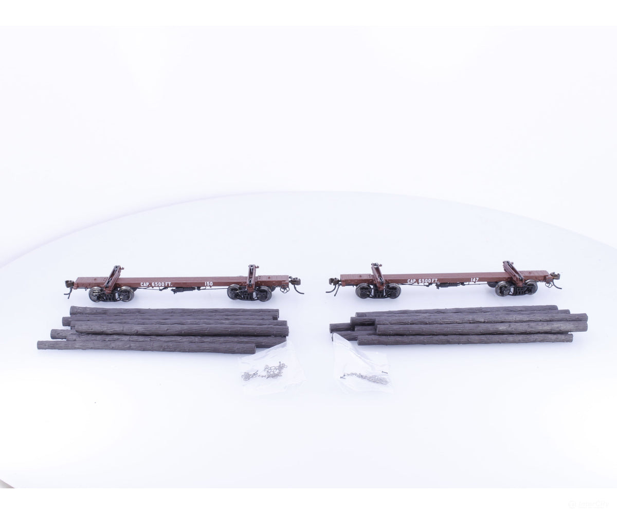 Rivarossi HR6211 HO Log Car 2 Unit Set Westside Lumber 150/147 - Freight Cars