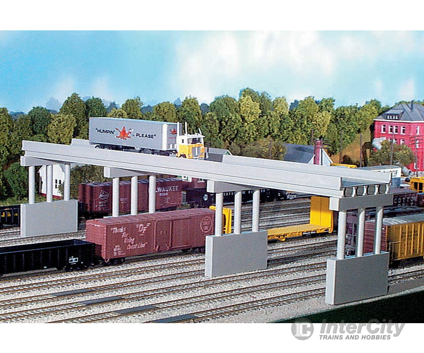 Rix Products 113 Modern Highway Overpass -- Kit - 150 Scale W/4 Piers Tunnels & Bridges