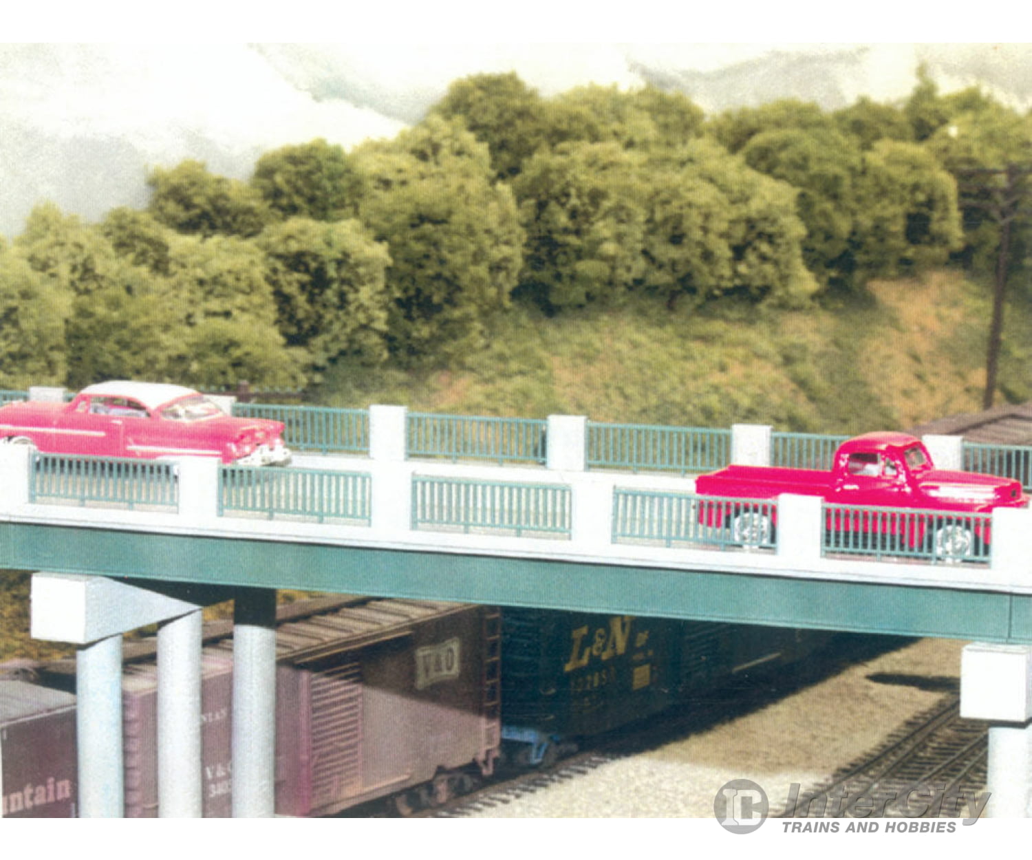 Rix Products 121 Wrought Iron Highway Overpass -- Kit - 50 Scale Tunnels & Bridges
