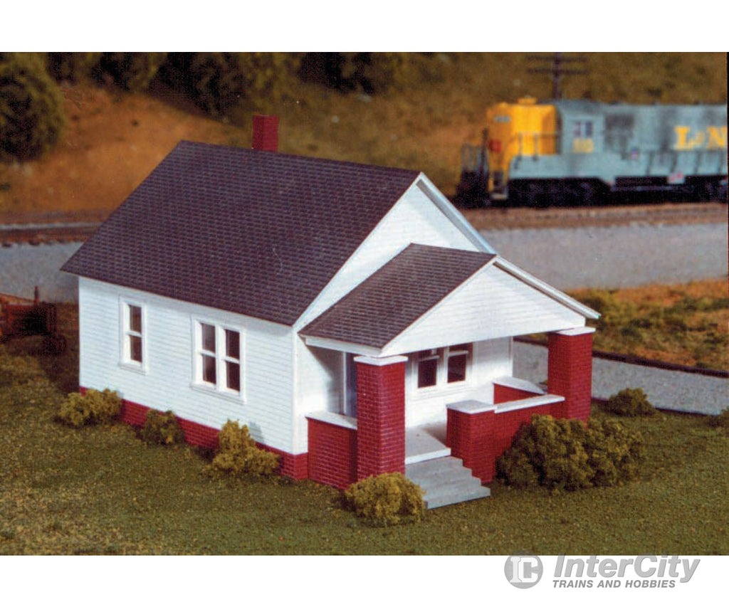 Rix Products 202 One-Story House W/Front Porch -- Kit - 3 X 4-3/8 7.7 11.2Cm Structures