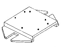 Rix Products 7 Adjusto Pad -- For Mounting Switch Machines Track Accessories
