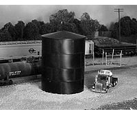 Rix Products 503 Peaked Top Water/Oil Tank -- Kit - Scale Height 29 8.8M Structures