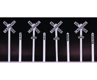 Rix Products 660 Crossbuck And Milepost Set Signals & Catenary