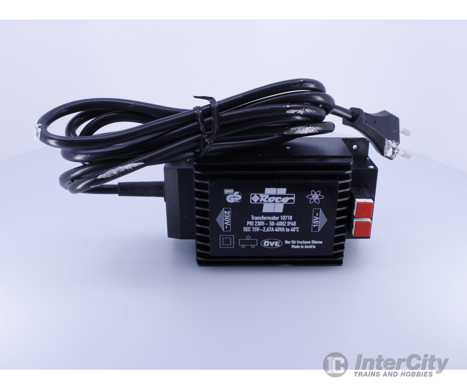 Roco 10718 230V Transformer with European Plug (#1) Analog Throttles & Power