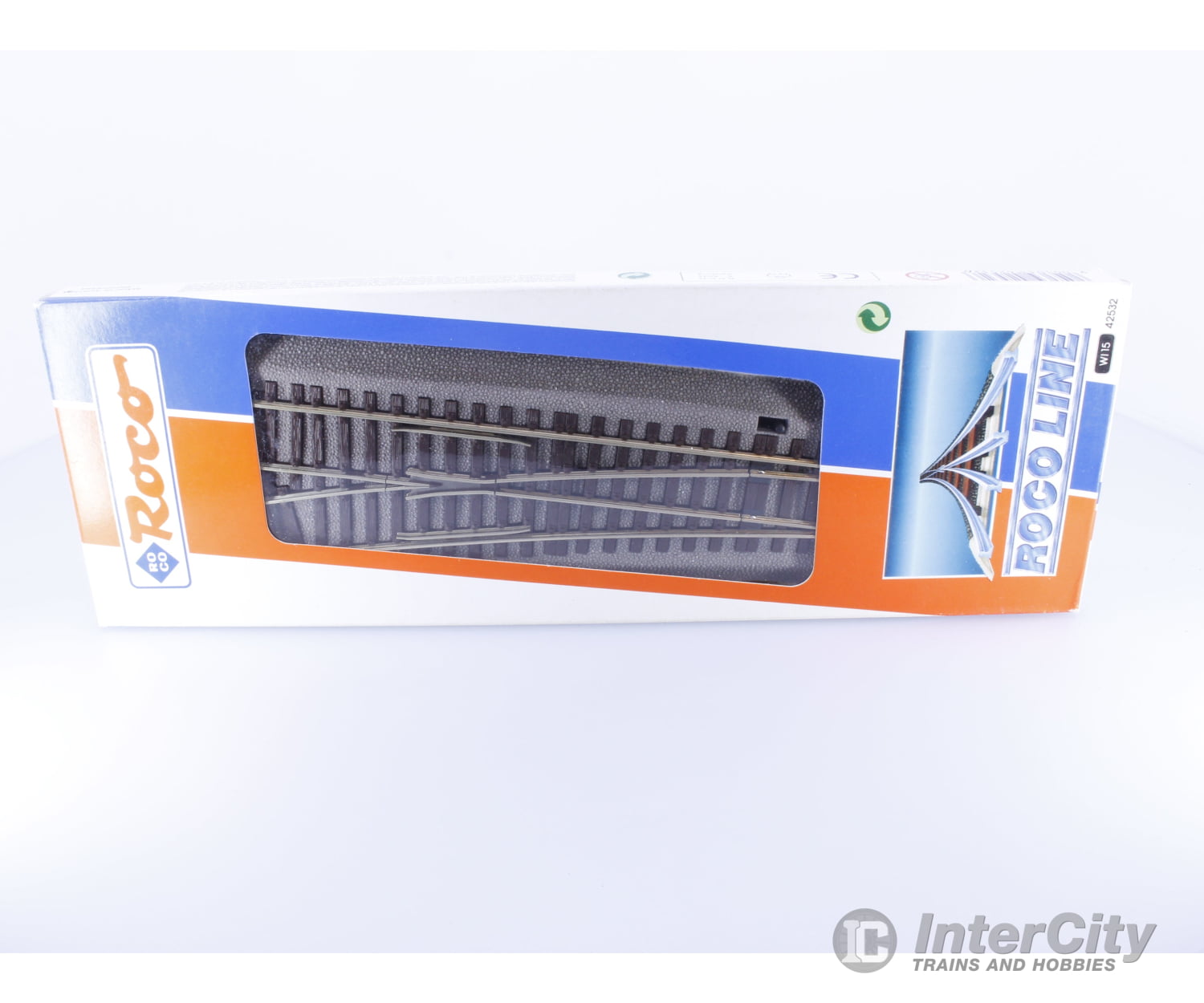 Roco 42532 HO Left Hand Manual Turnout (#2) Track & Turnouts