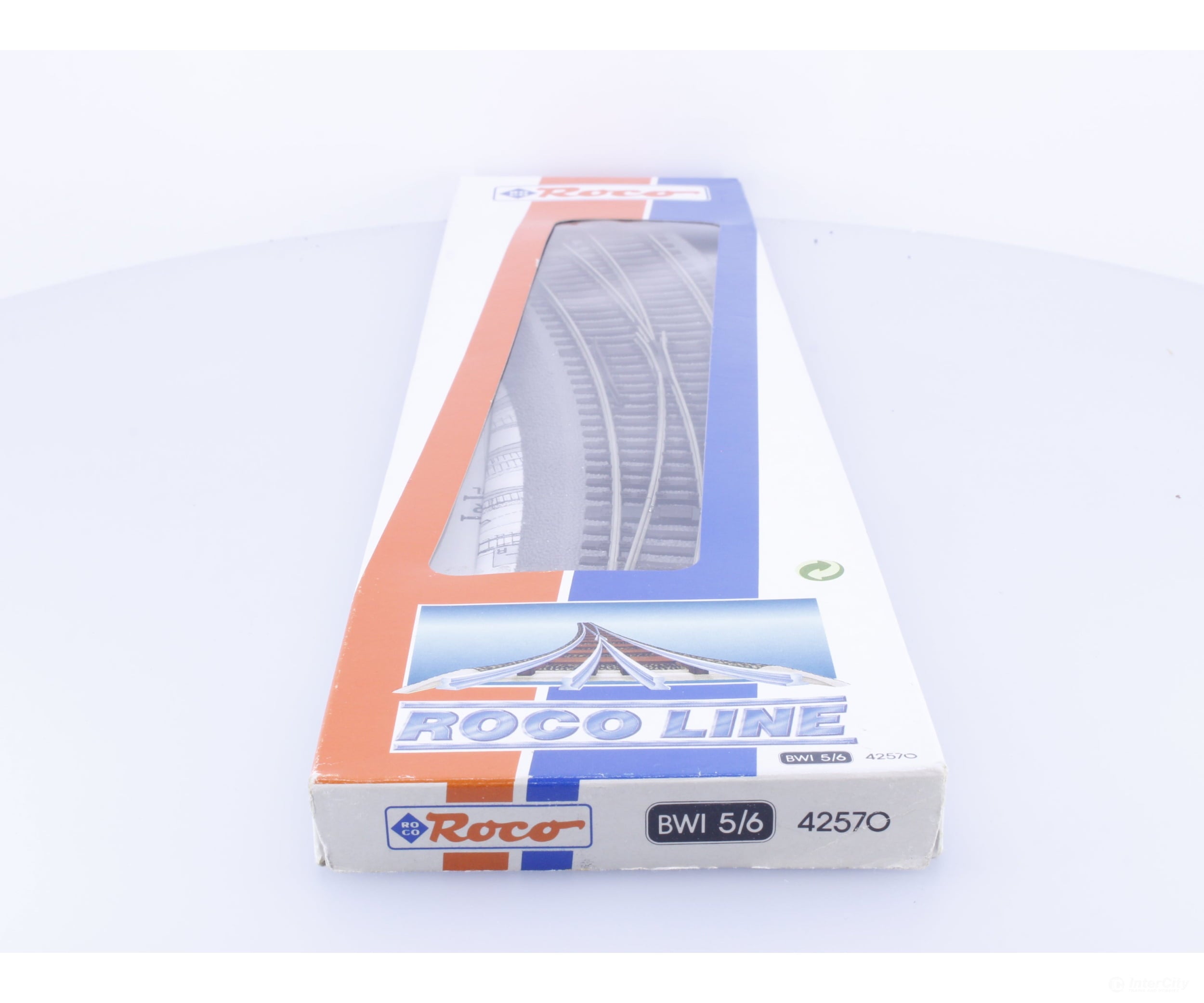 Roco 42570 HO Long Left Hand Curved Manual Turnout (#1) Track & Turnouts