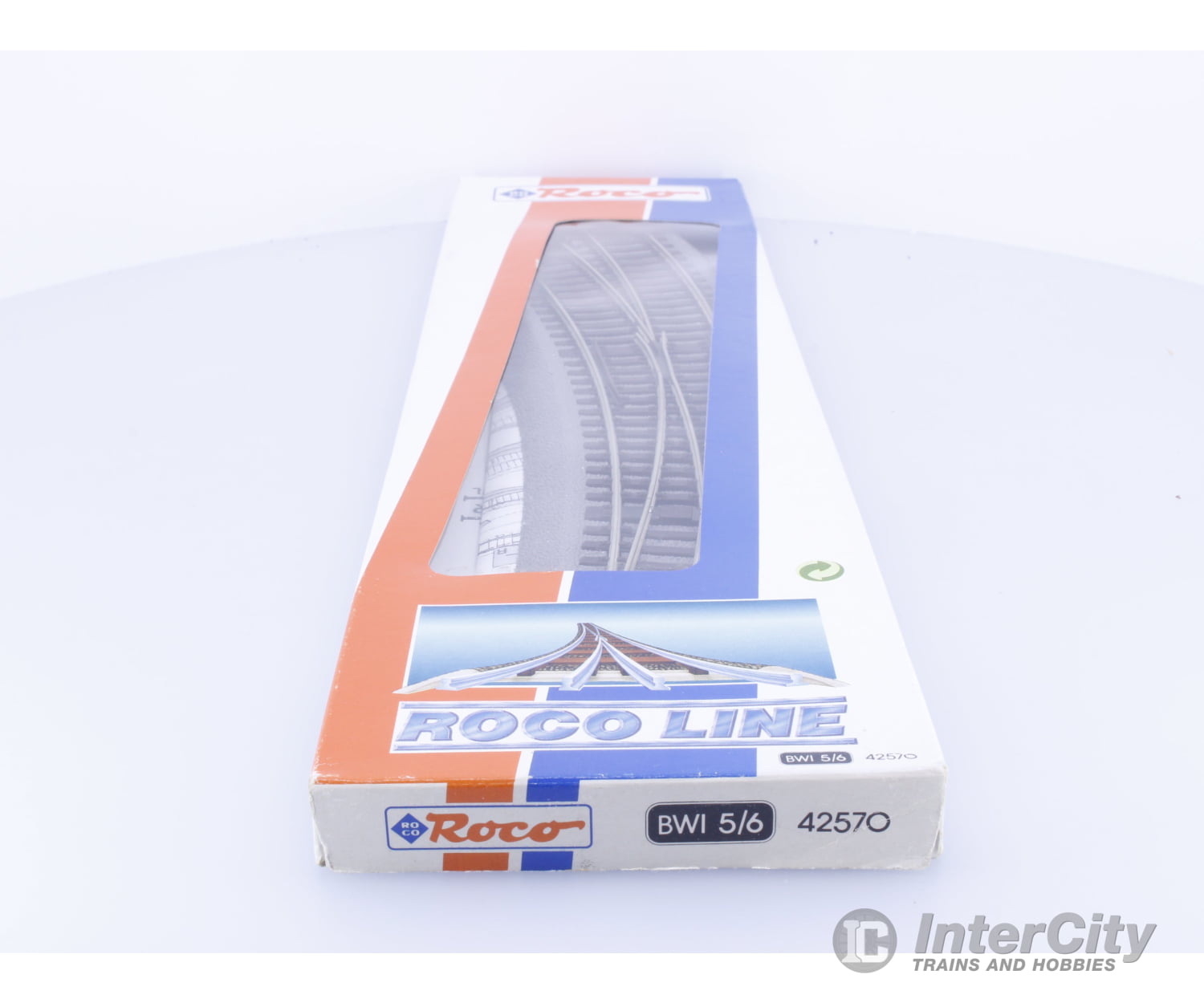 Roco 42570 HO Long Left Hand Curved Manual Turnout (#1) Track & Turnouts