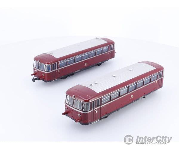 Roco 43045 HO DB Class VT98 and Trailer Rail Car w/Factory Lighting 798631-8 Analog DC European Locomotives