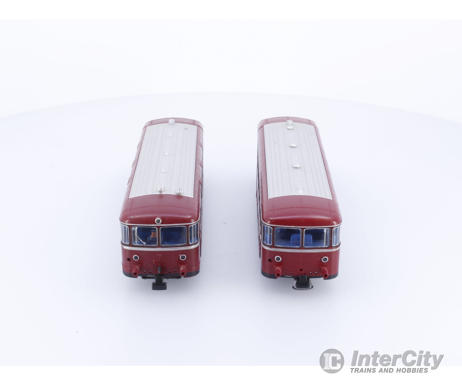 Roco 43045 HO DB Class VT98 and Trailer Rail Car w/Factory Lighting 798631-8 Analog DC European Locomotives
