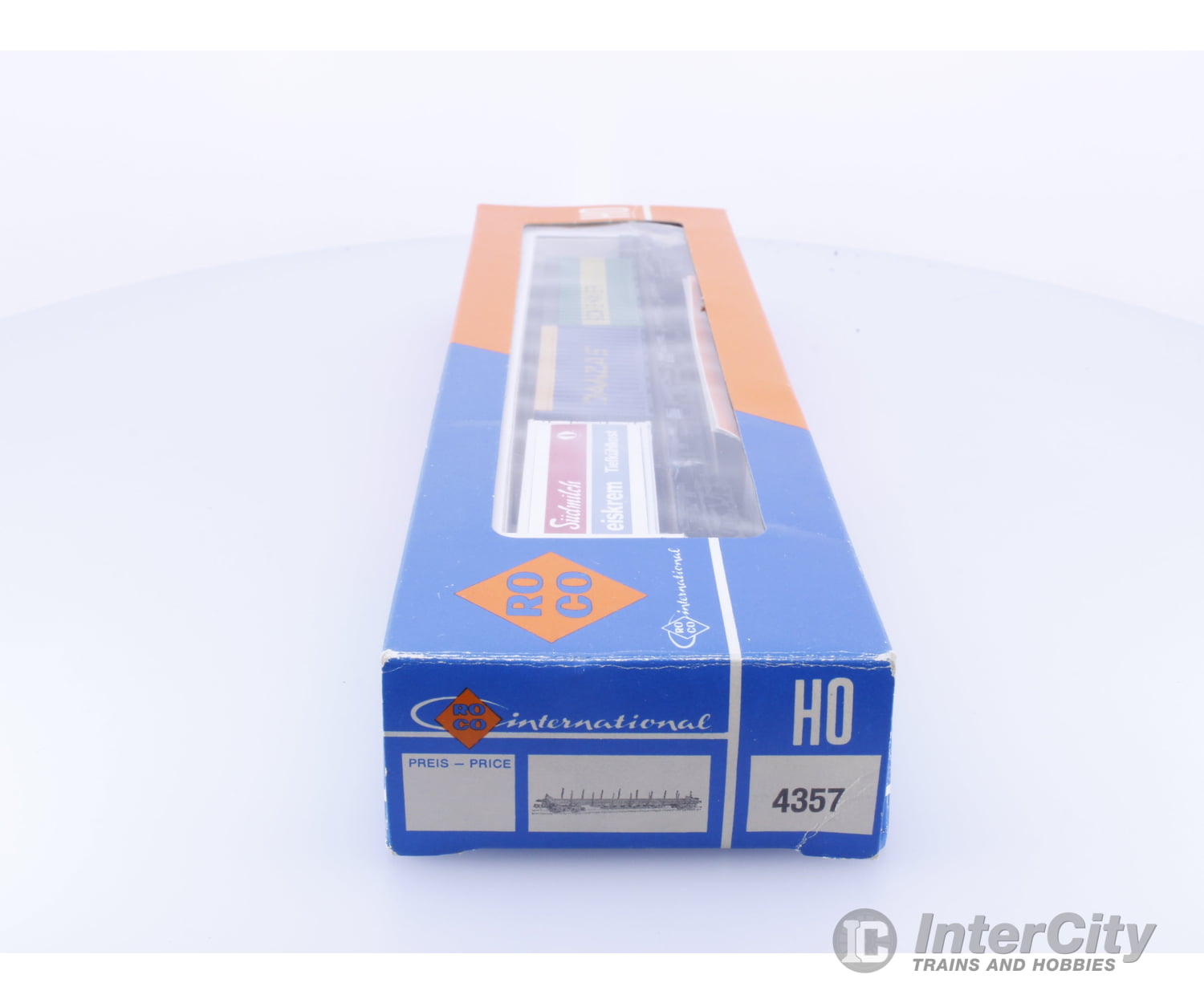 Roco 4357 HO DB Flat Deck with 3 Containers European Freight Cars