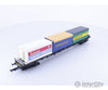 Roco 4357 HO DB Flat Deck with 3 Containers European Freight Cars