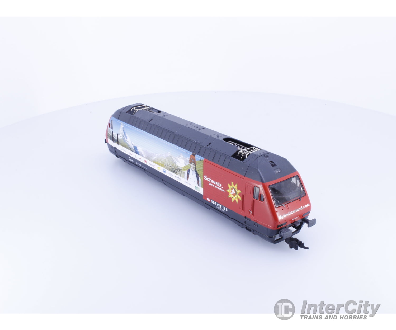 Roco 43655.17 HO SBB-CFF-FFS RE 460 Suisse tout naturellement MySwitzerland.com Skier E-Lok 036-7 DCC European