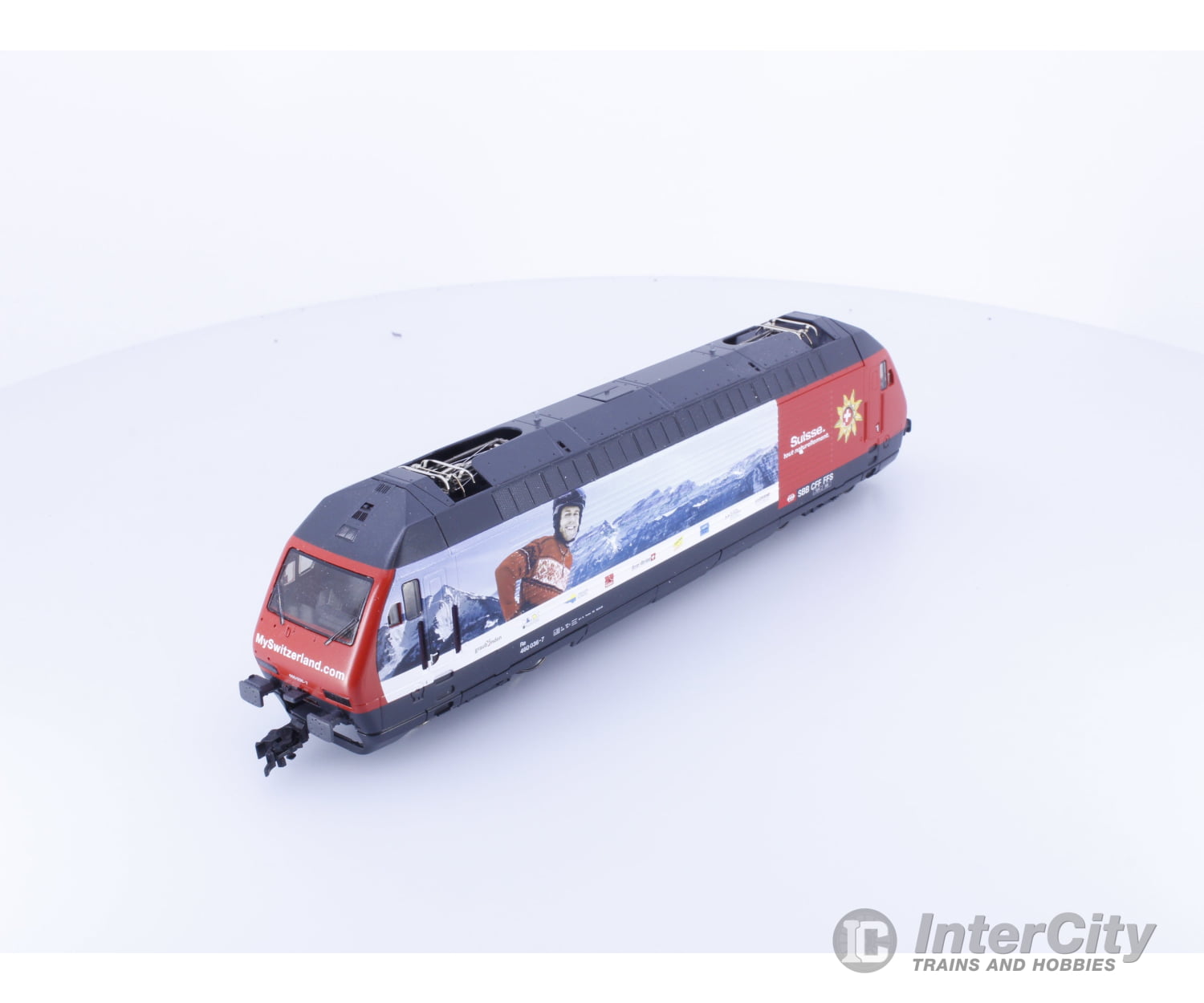 Roco 43655.17 HO SBB-CFF-FFS RE 460 Suisse tout naturellement MySwitzerland.com Skier E-Lok 036-7 DCC European