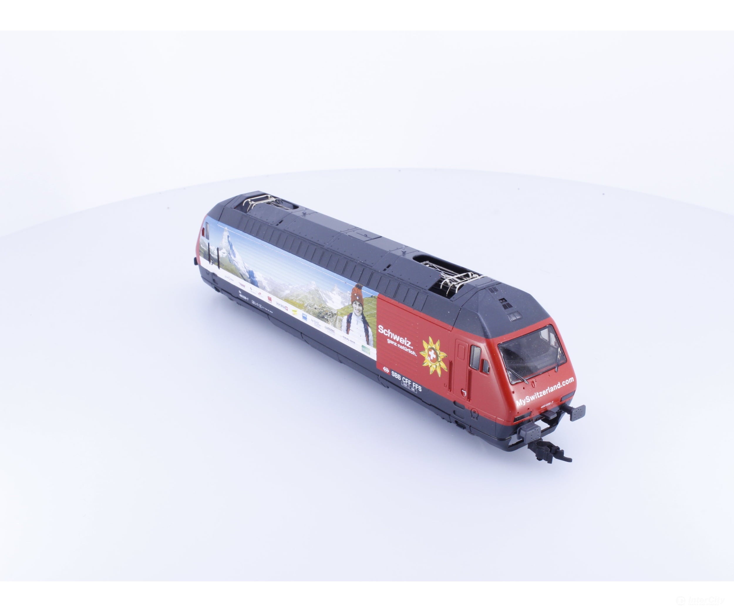 Roco 43655.17 HO SBB-CFF-FFS RE 460 Suisse tout naturellement MySwitzerland.com Skier E-Lok 036-7 DCC European
