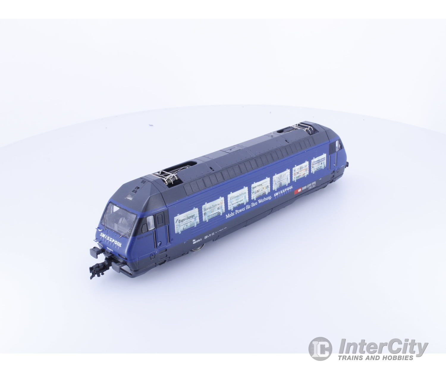 Roco 43655SP HO SBB-CFF-FFS RE 460 Mehr Power Fur Ihre Werbung Swisspool E-Lok 019-3 DCC European Locomotives