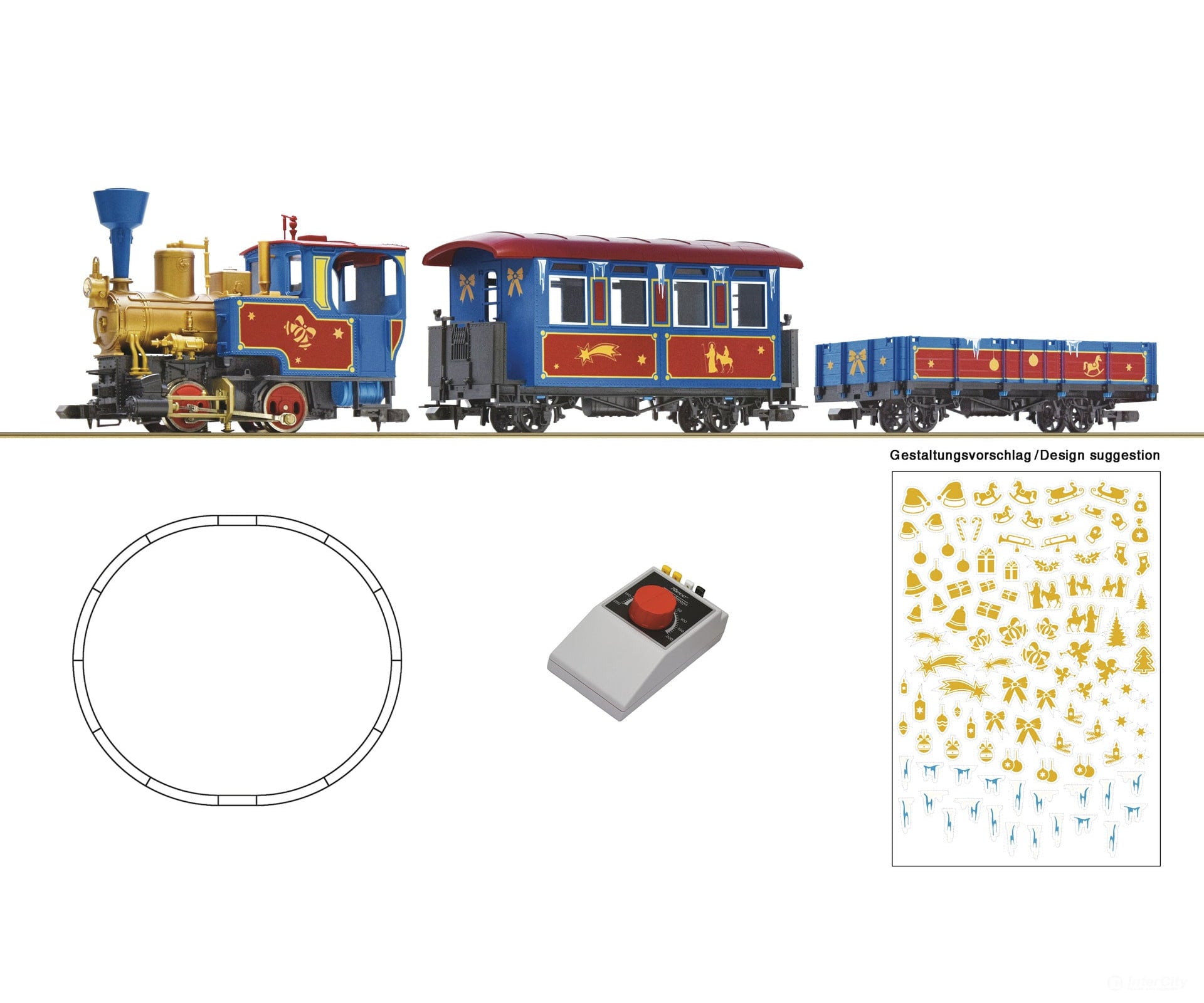 Roco 5100003 Ho Analogue Set: Christmas Train Era (Dc) Starter & Train Sets