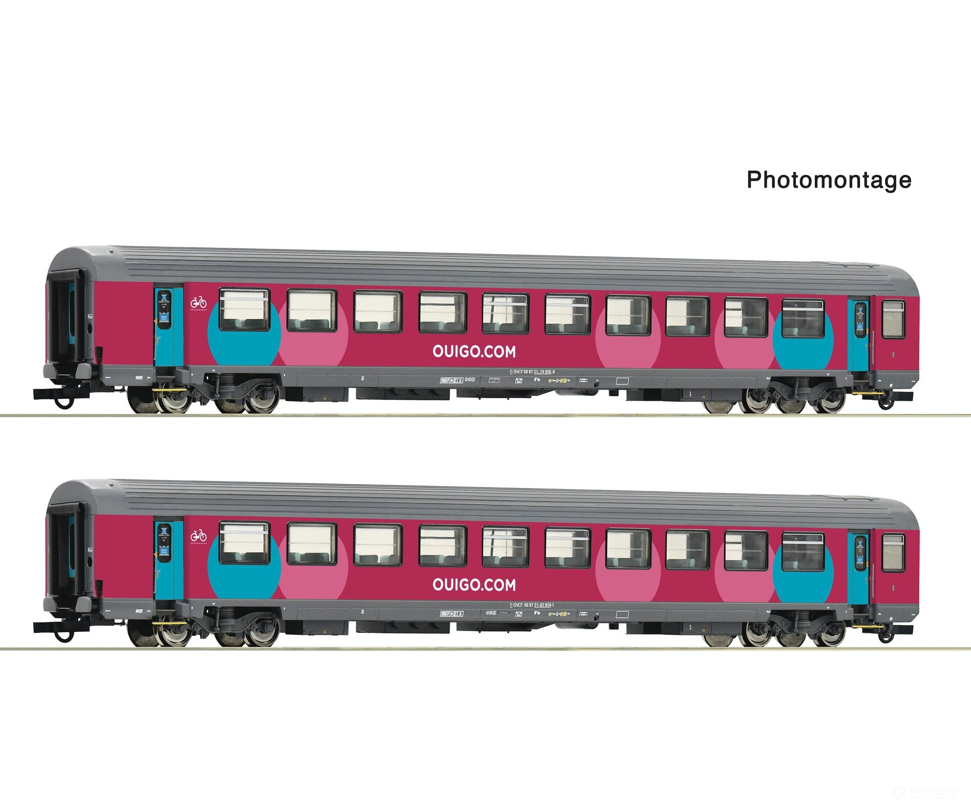 Roco 6200024 Ho 2-Piece Set 1: Corail Coach Sncf European Passenger Cars