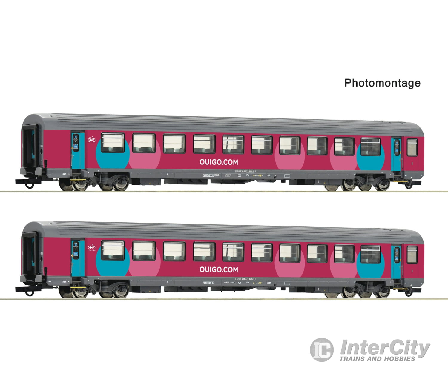 Roco 6200024 Ho 2-Piece Set 1: Corail Coach Sncf European Passenger Cars