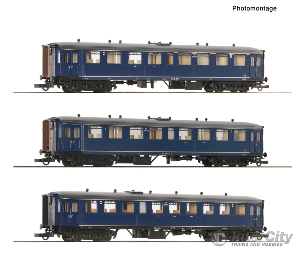 Roco 6200054 Ho 3 Piece Set: Coaches ’Blokkendoos’ Ns European Passenger Cars