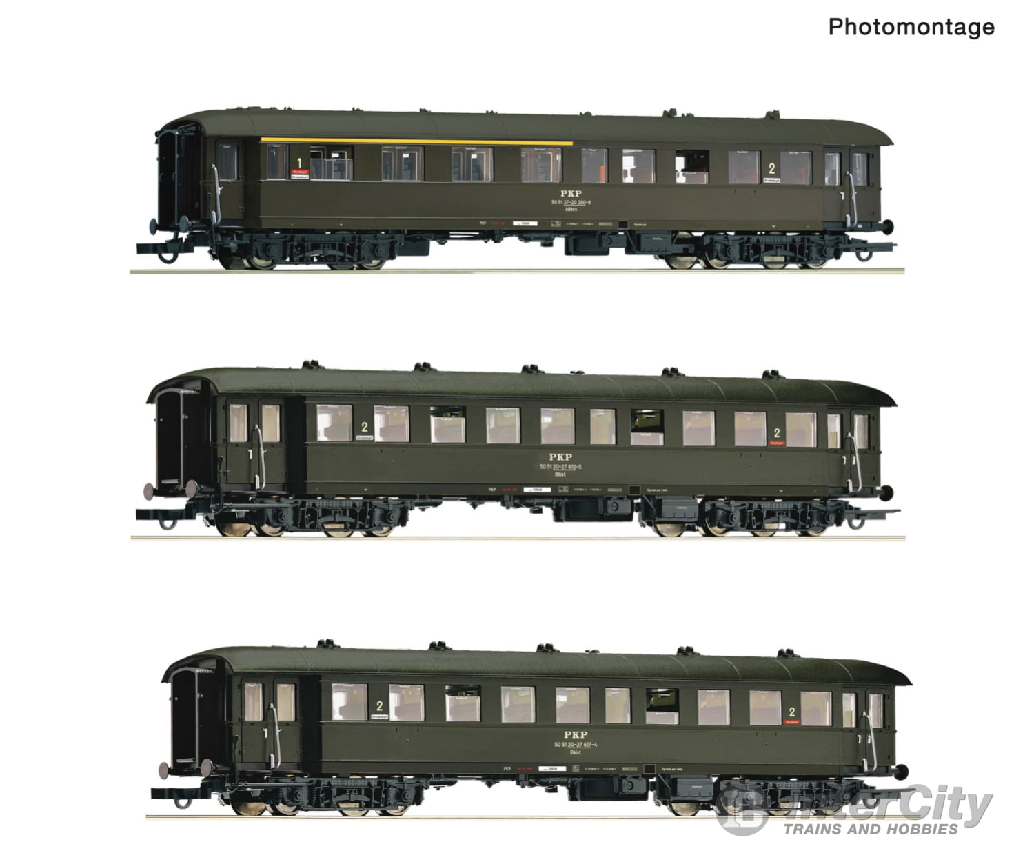 Roco 6200058 Ho 3 Piece Set: Passenger Coaches Pkp Era 4 European Cars