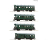 Roco 6200088 Ho 4 Piece Set: Passenger Train Csd European Cars