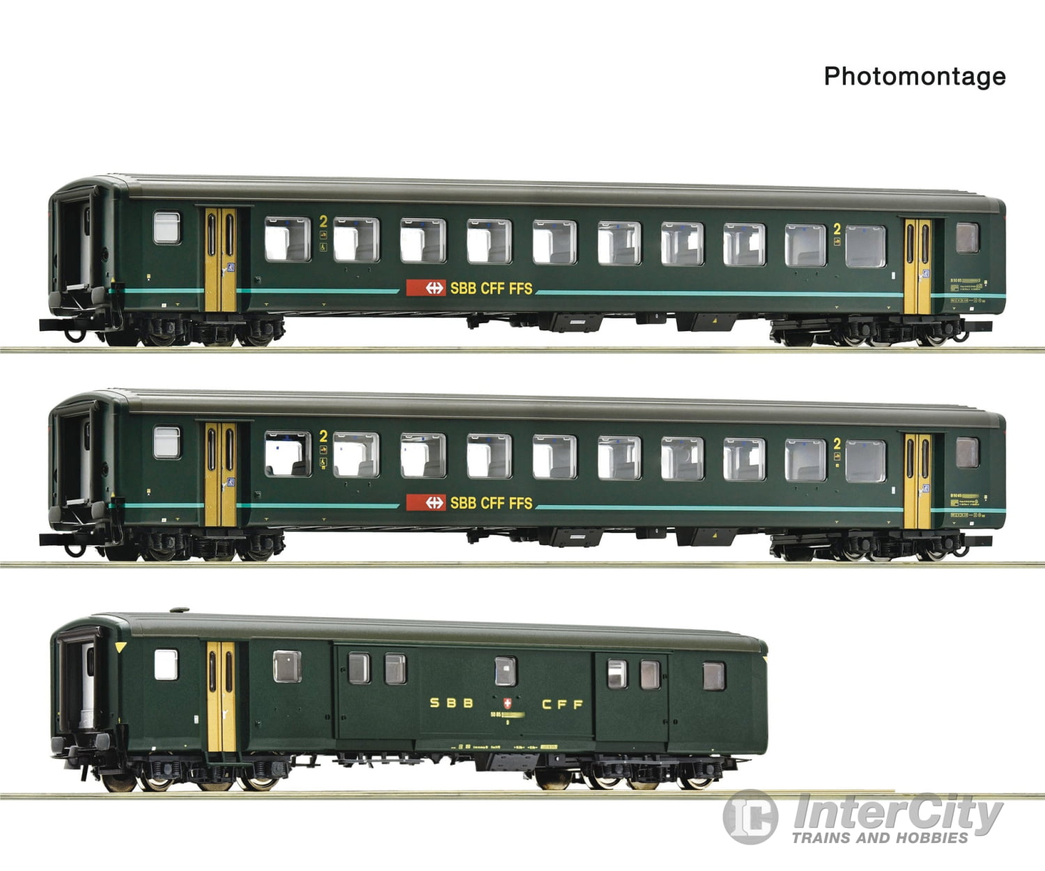 Roco 6200090 Ho 3 Piece Set (1): ’Ir 1617’’ Sbb European Passenger Cars