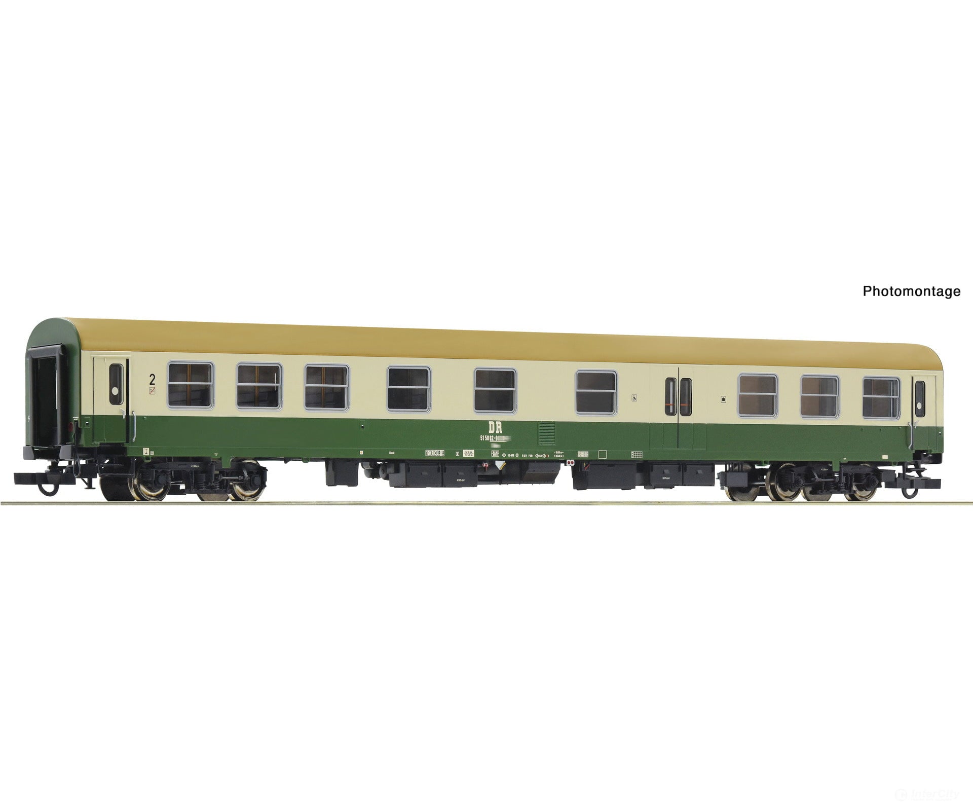 Roco 6200118 Ho 2Nd Class Express Train Coach With Luggage Compartment Dr European Passenger Cars